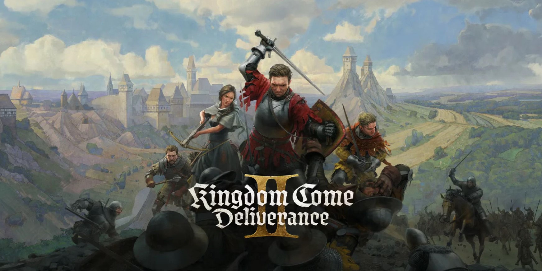 Oficiálny vizuál hry Kingdom Come: Deliverance II s Jindřichom a ďalšími postavami