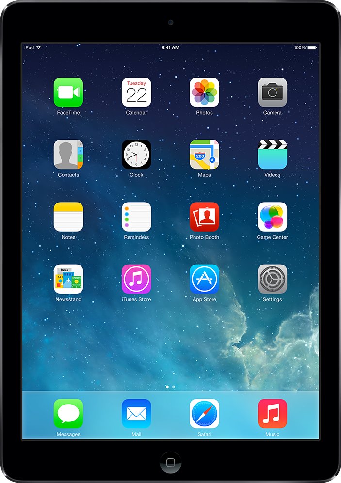 Apple iPad Air 9,7" (2013, 1. gen) 64GB Space Gray Wi-Fi + Cellular